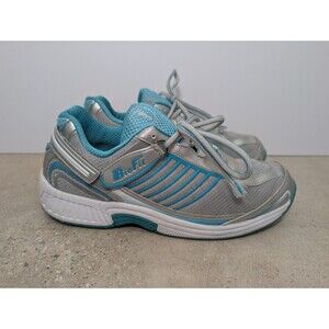 BioFit Shoes Verve 975 Womens 9 Silver Blue Walking Orthotic Sneakers Orthofeet